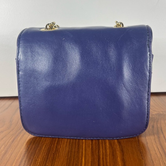 Zac Posen Z Spoke Mini Leather Crossbody Bag Purple Good Condition - Picture 2 of 11